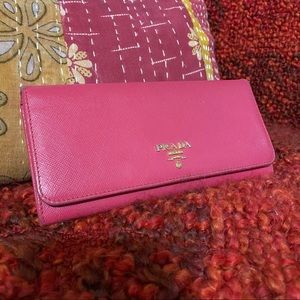 Hot Pink PRADA wallet